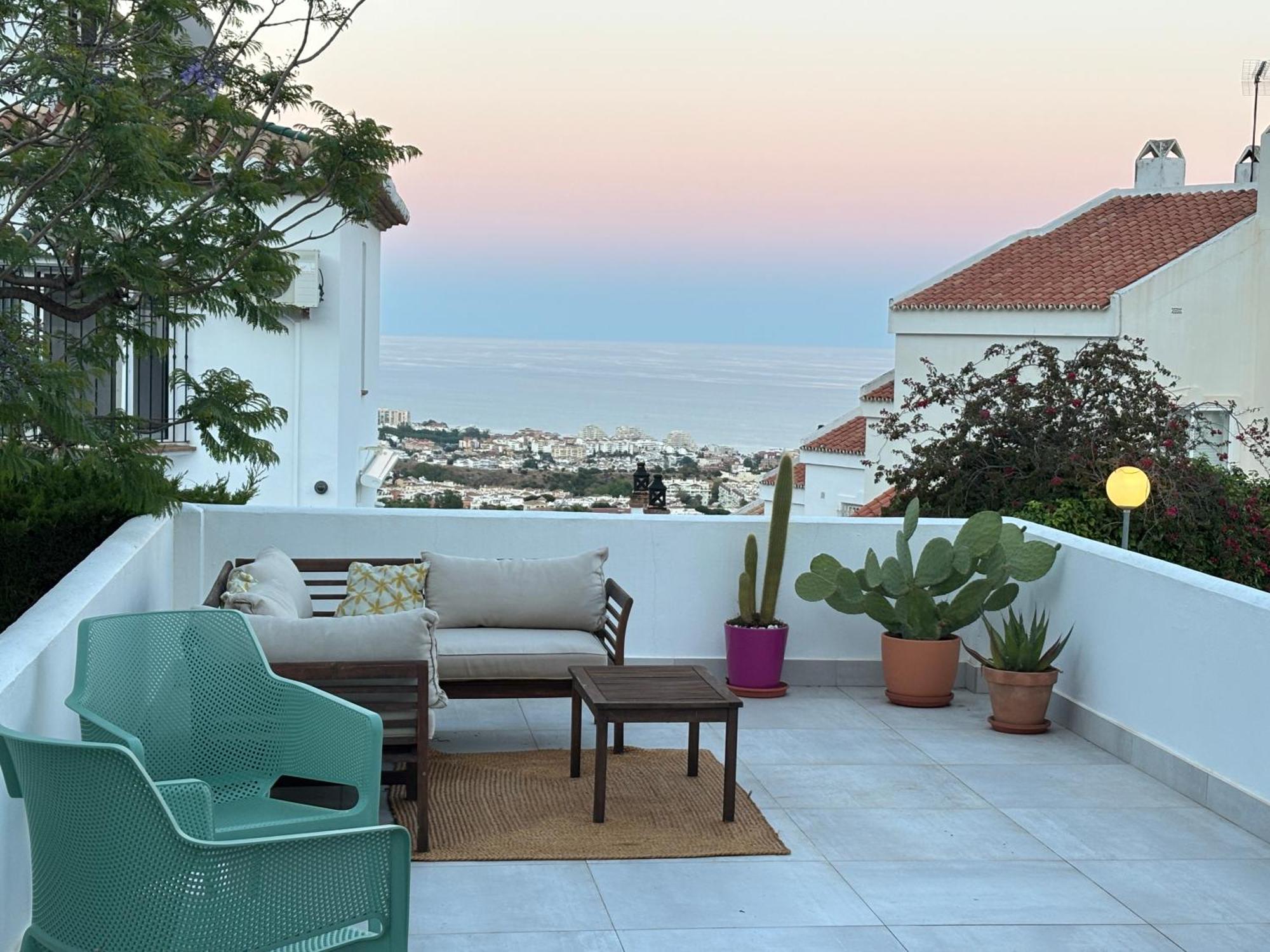 A Terrace With Sea View, 2 Bedrooms Apartment In Benalmádena Exterior foto